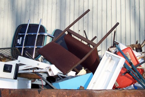 Recycling center processing builders waste in Dartmouth Park