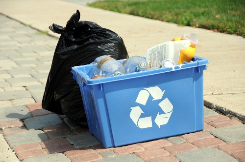 Professional team handling construction debris removal